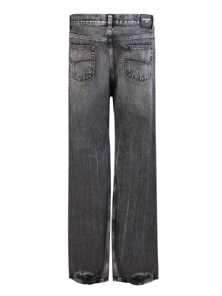 Balenciaga Mid-waisted Flared Jeans in Black for Men | Lyst