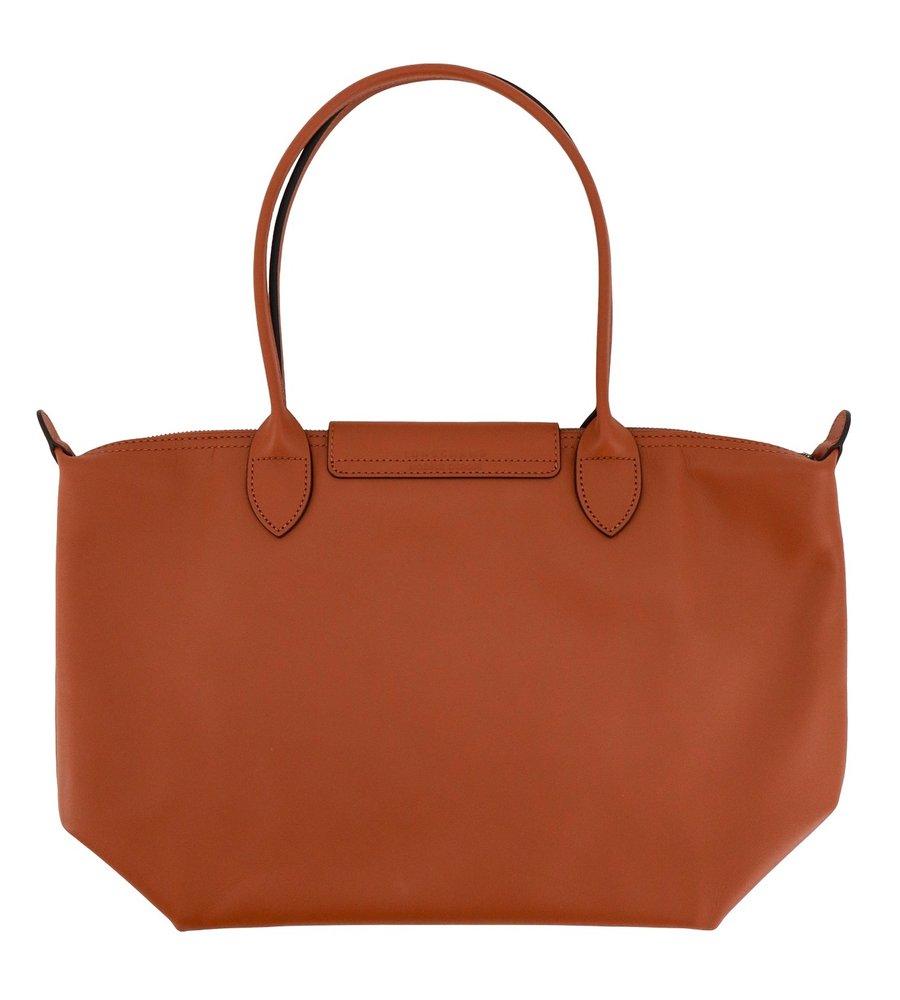 Longchamp Le Pliage Xtra Snap-buttoned Medium Tote Bag in Brown | Lyst