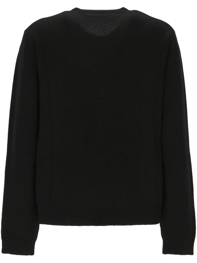 Gucci Crewneck Knit Sweater in Black for Men Lyst UK