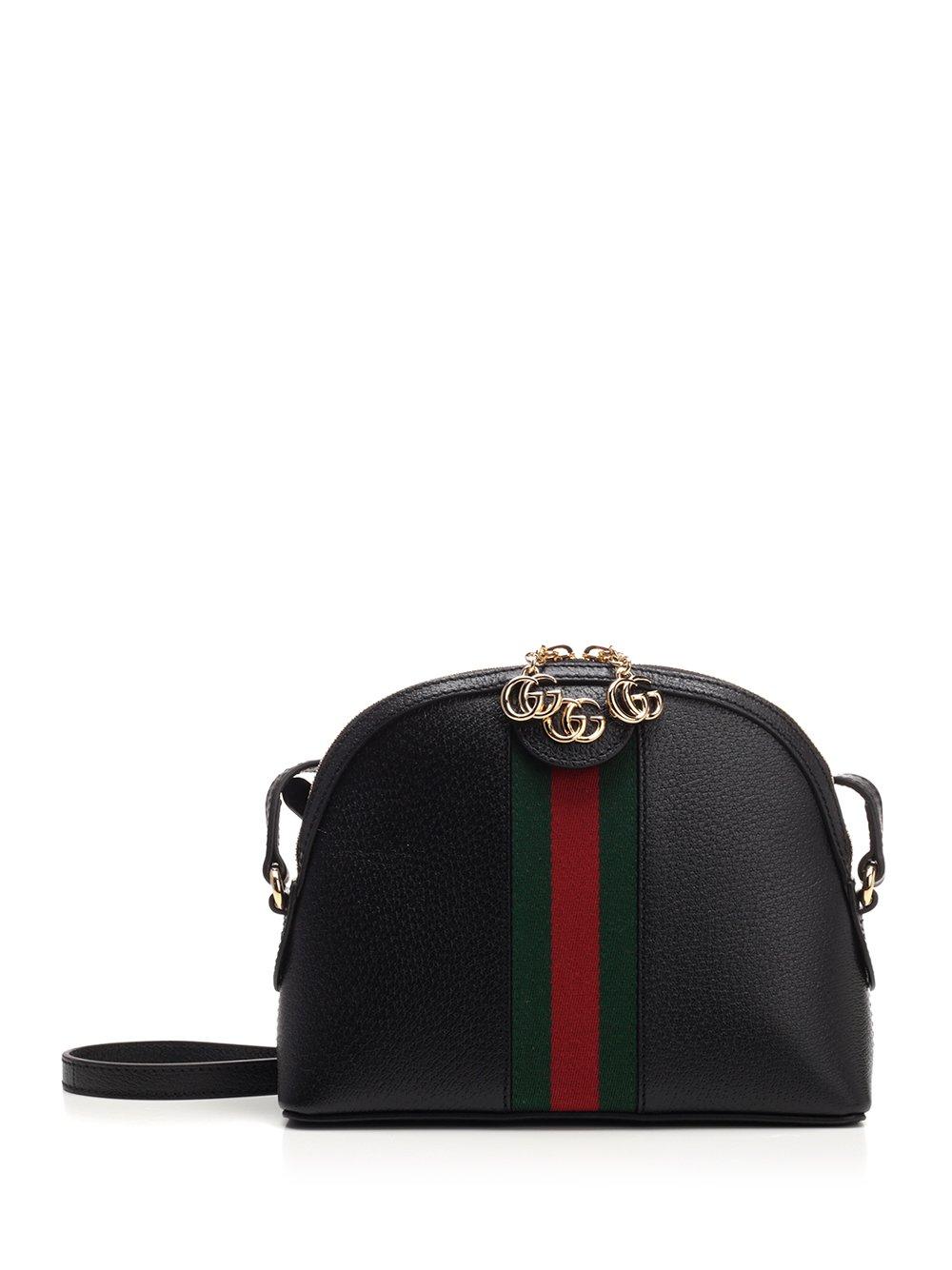 Gucci Leather Ophidia Small Shoulder Bag in Black - Lyst