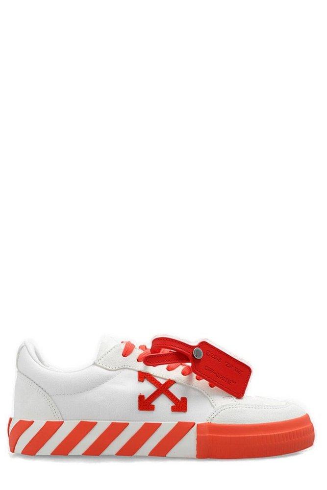 Off-White c/o Virgil Abloh 'low Vulcanized' Sneakers in Red | Lyst