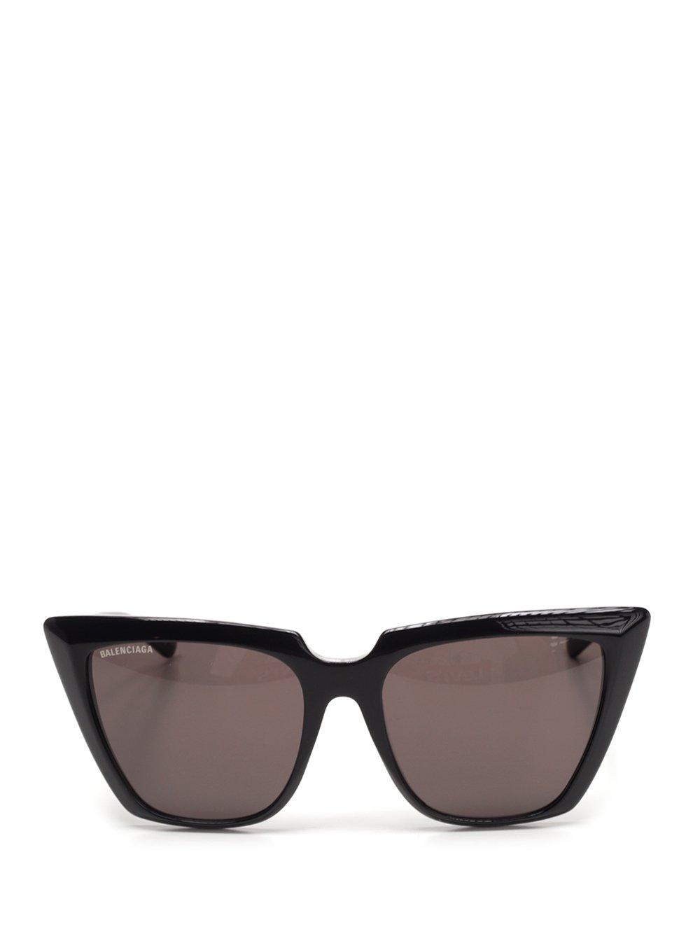 Balenciaga Cat Eye Frame Sunglasses in Black - Lyst