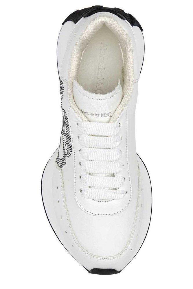 Alexander McQueen Sprint Lace-up Sneakers in White