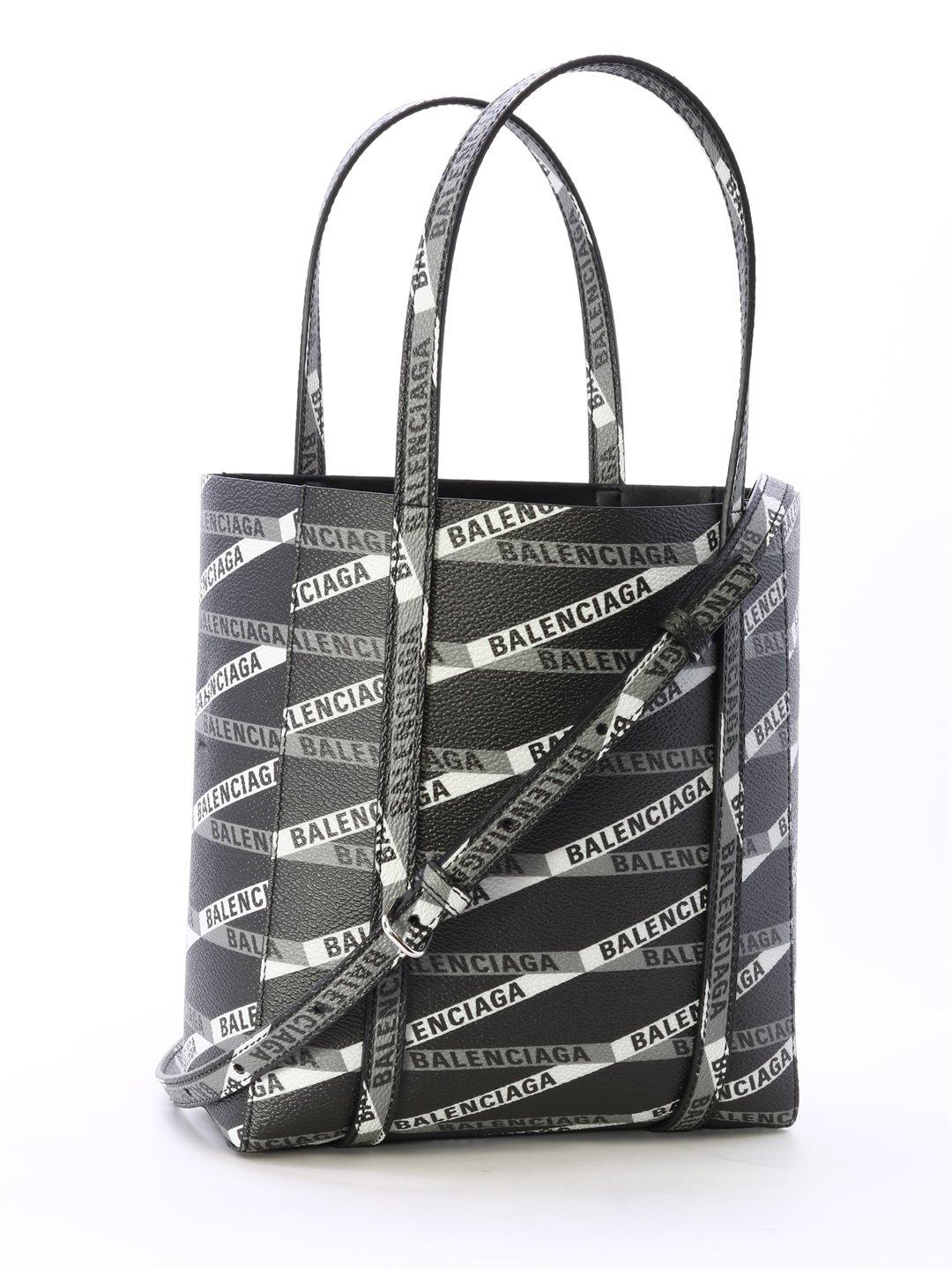 Balenciaga Allover Logo Xxs Tote Bag