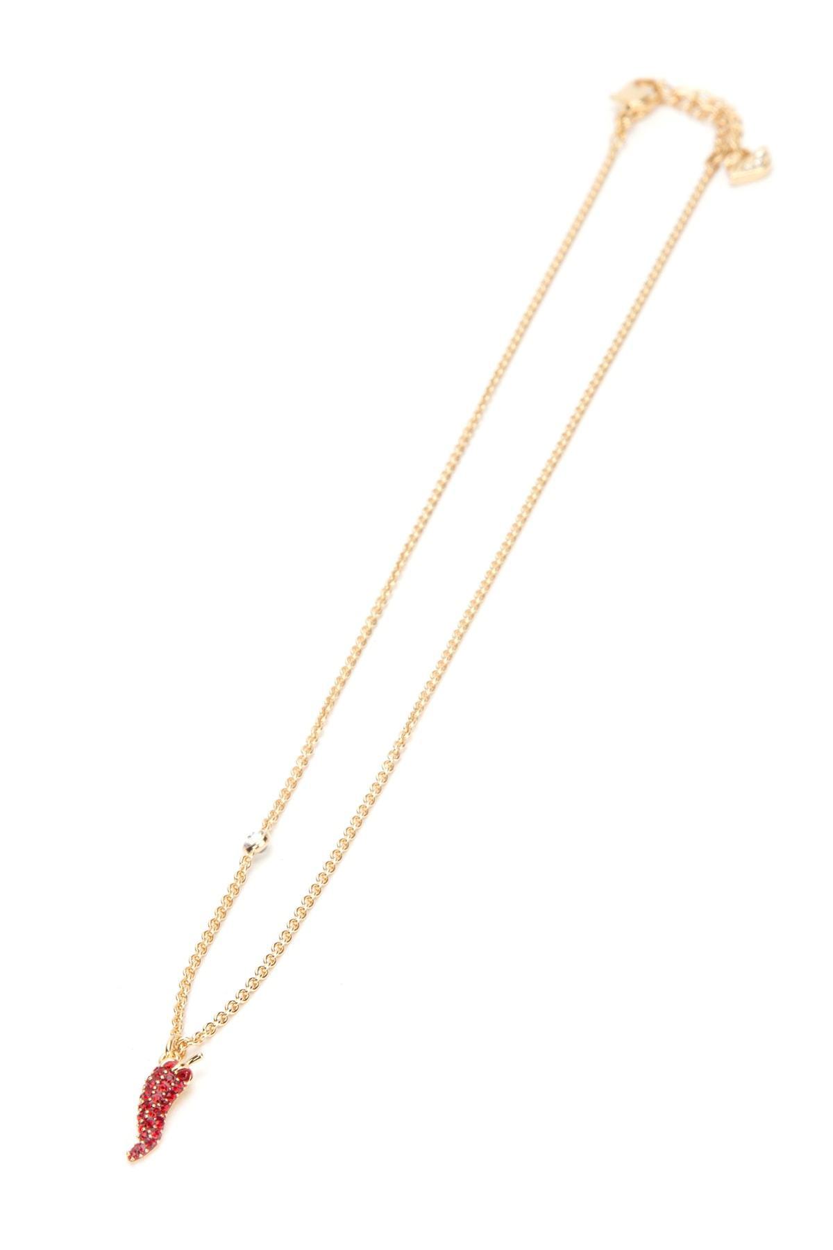 Swarovski Collana Pendant Necklace in Gold (Red) | Lyst