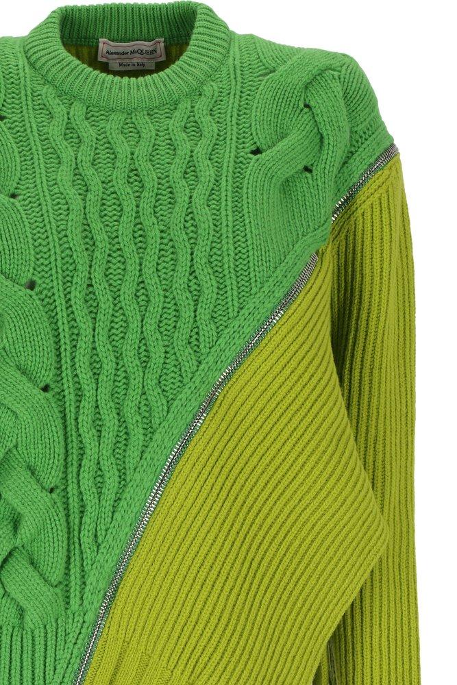 Alexander McQueen colour-block knitted jumper
