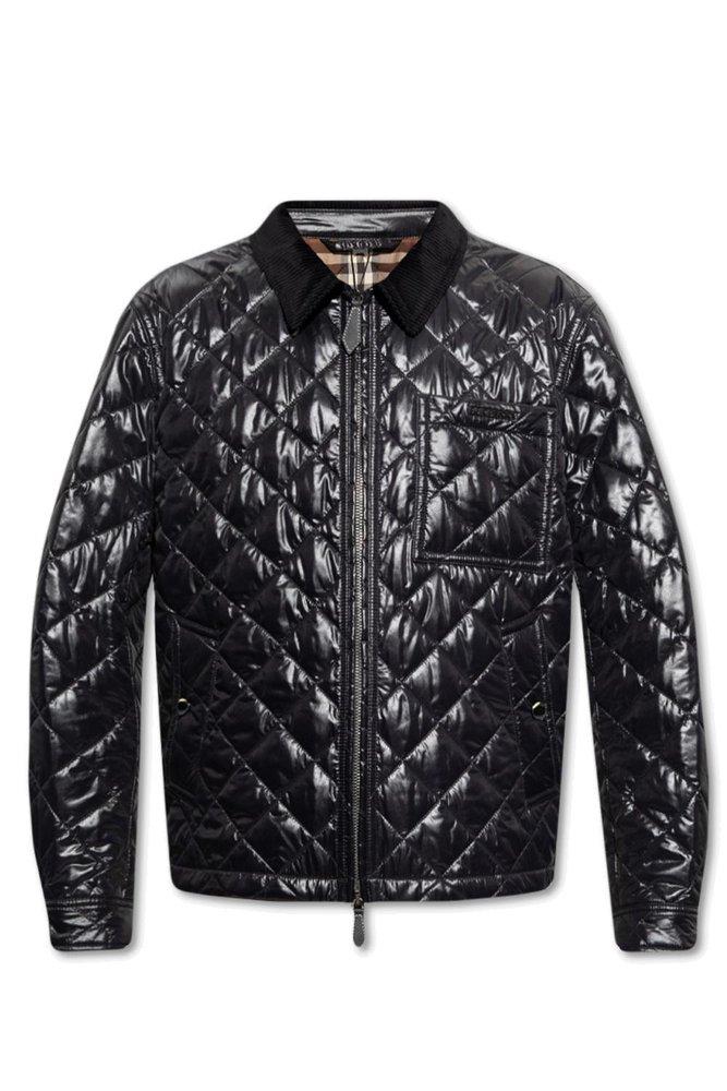 Burberry quilted zip up deals jacket