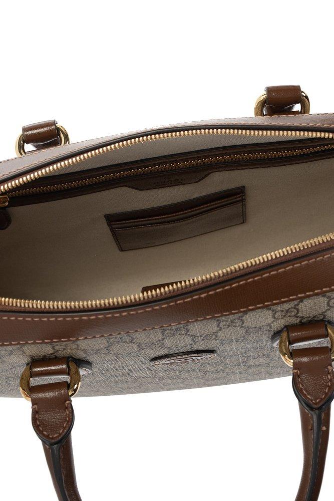 Gucci Interlocking G Monogram Laptop Bag in Brown for Men | Lyst