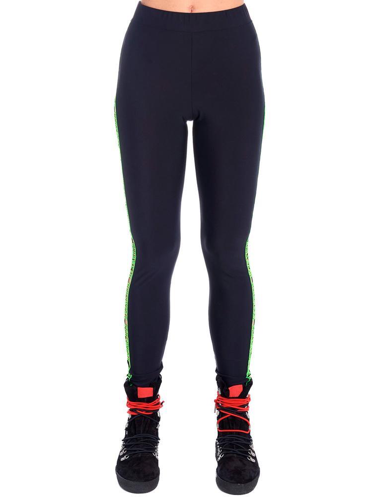 black leggings with yellow stripe down the side