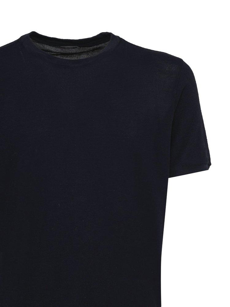 Zanone Crewneck Short-sleeved T-shirt in Blue for Men | Lyst