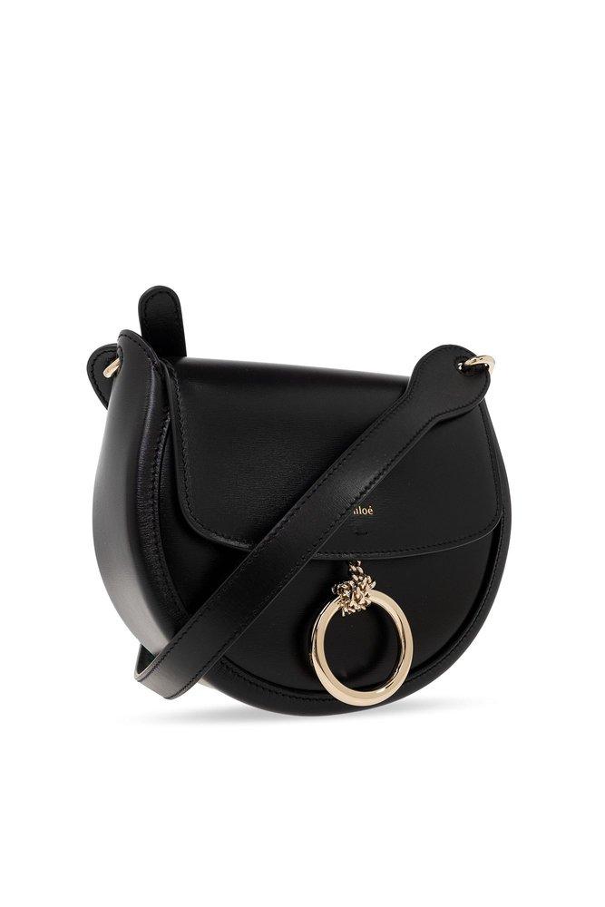 【Chloe】ARLENE LUNA BAG◆CHC23WS164K55 Chloé Ladies Black Arlene Leather Crossbody Bag