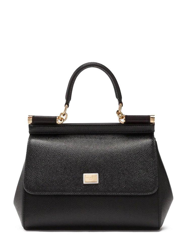 Dolce & Gabbana Small Sicily Tote Bag in Black | Lyst