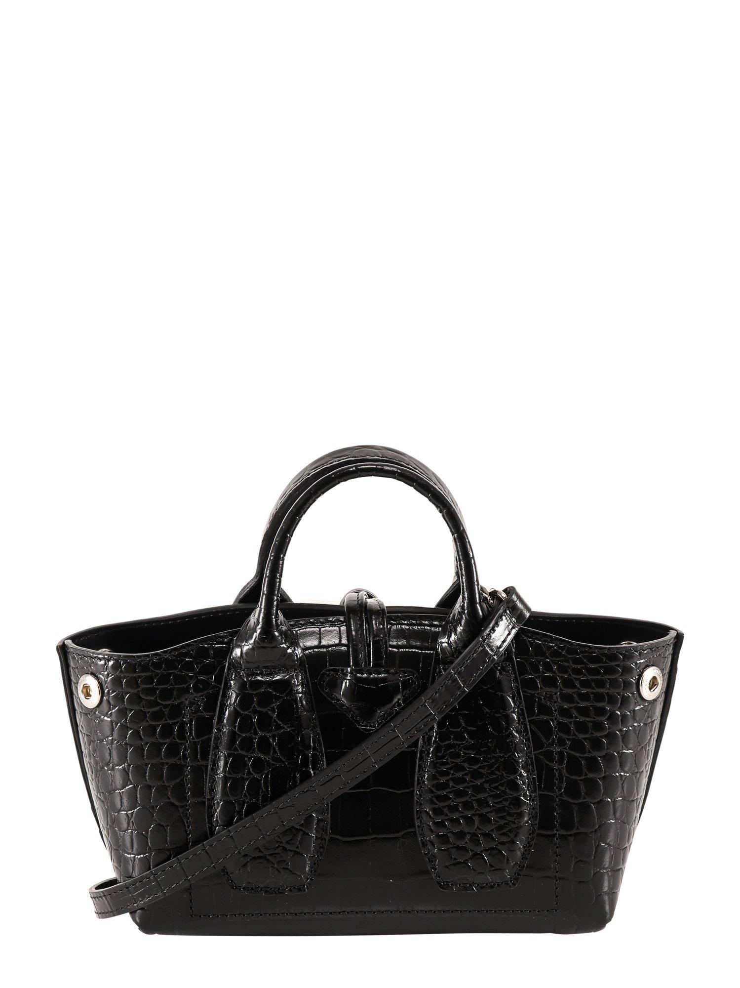 Longchamp Leather Roseau Xs Top Handle Bag in Black Lyst