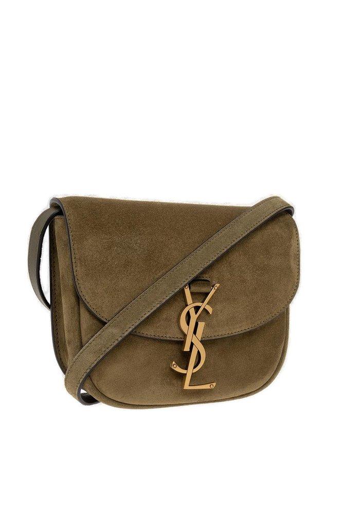 Saint Laurent Kaia Small Leather Crossbody Bag in Brown