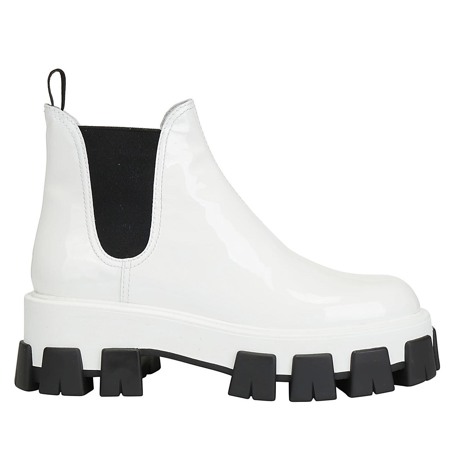 white prada boots