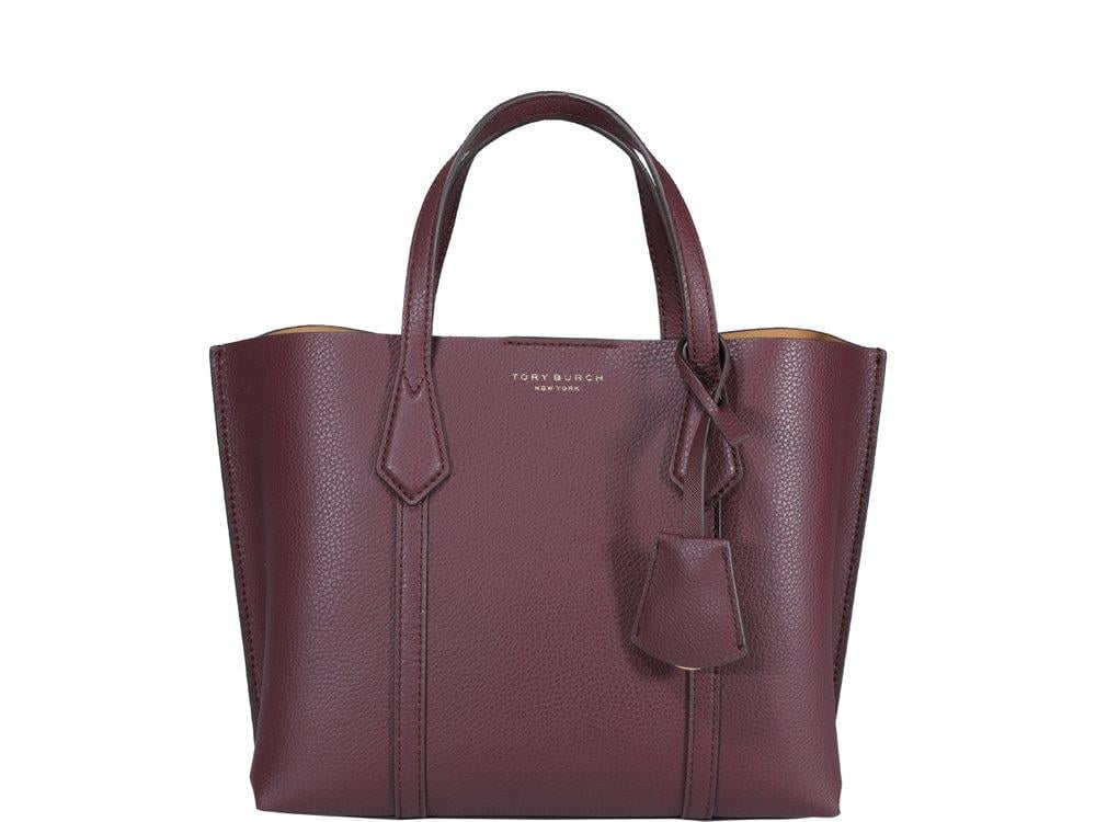 Tory Burch Perry Small Triple-compartment Tote Bag in Purple