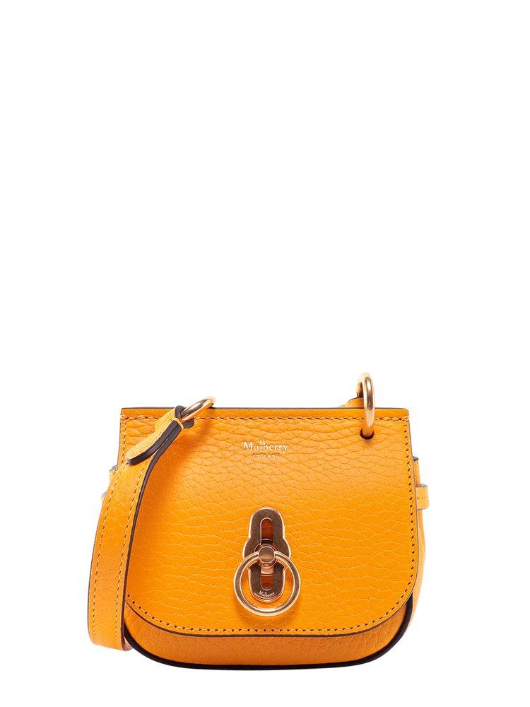 Mulberry Leather Unlined Shoulder Bags in Orange