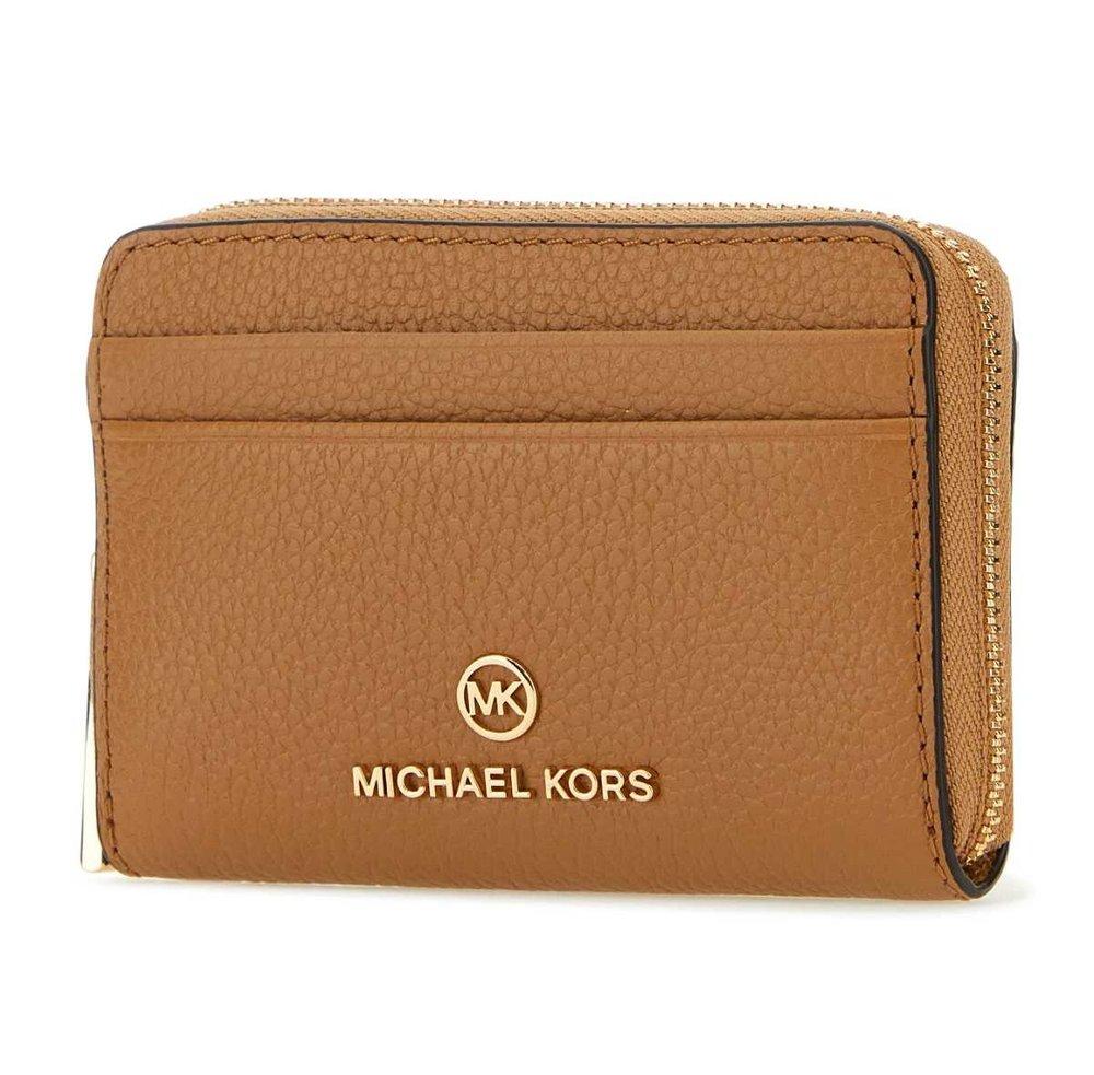 MICHAEL Michael Kors Jet Set Zip-around Mini Wallet in Brown