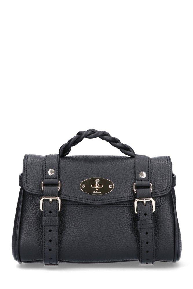 【MULBERRY】Mini Alexa 2way ハンドバッグ ショルダーバッグ Mulberry | Mini Alexa | Black Heavy Grain | Mini & Micro Bags