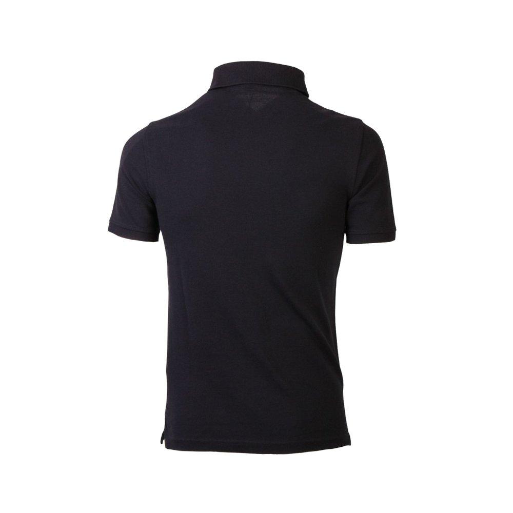 Burberry Crew Neck Short Sleeve Polo Shirt - Black Polos, Clothing -  BUR383116