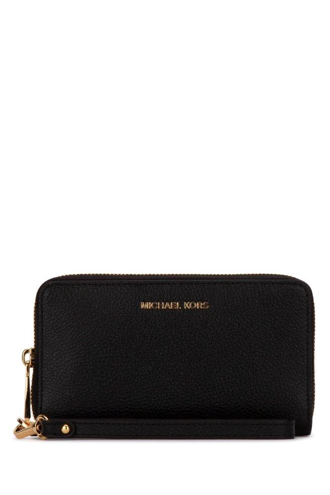 michael kors black wristlet wallet