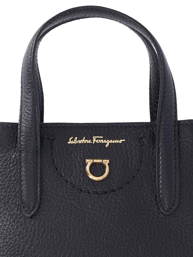 Ferragamo Gancini Mini Crossbody Bag in Black | Lyst