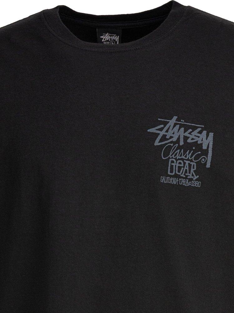 Stussy Classic Gear Pigment Dyed T-Shirt in Black for Men | Lyst