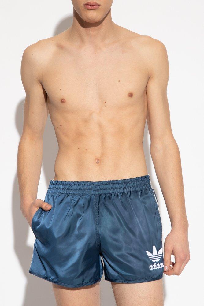 adidas Originals Shorts With Logo Blue Lyst | Men for in