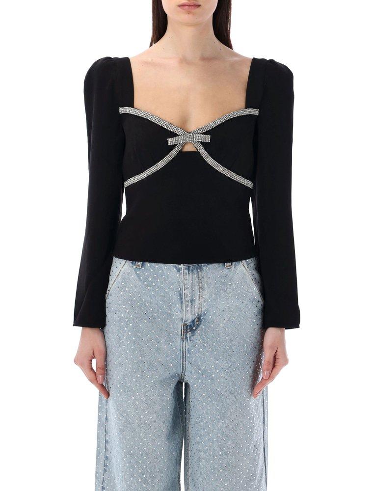 diamante bow top