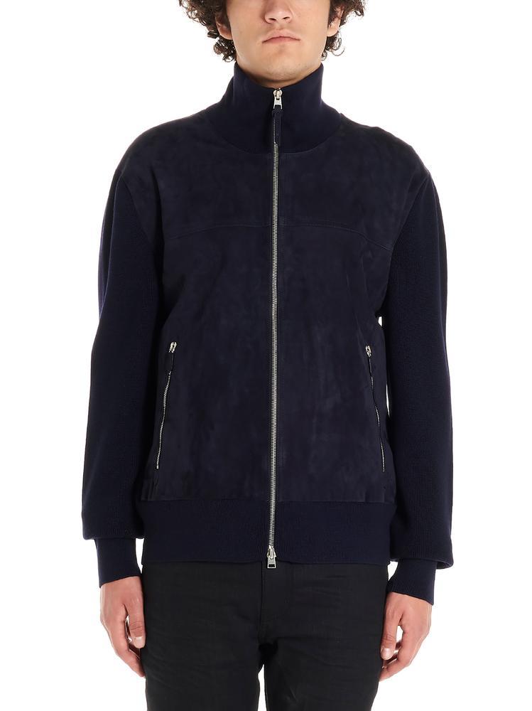 Tom Ford Leather Zip-up Blouson in Navy (Blue) for Men - Lyst