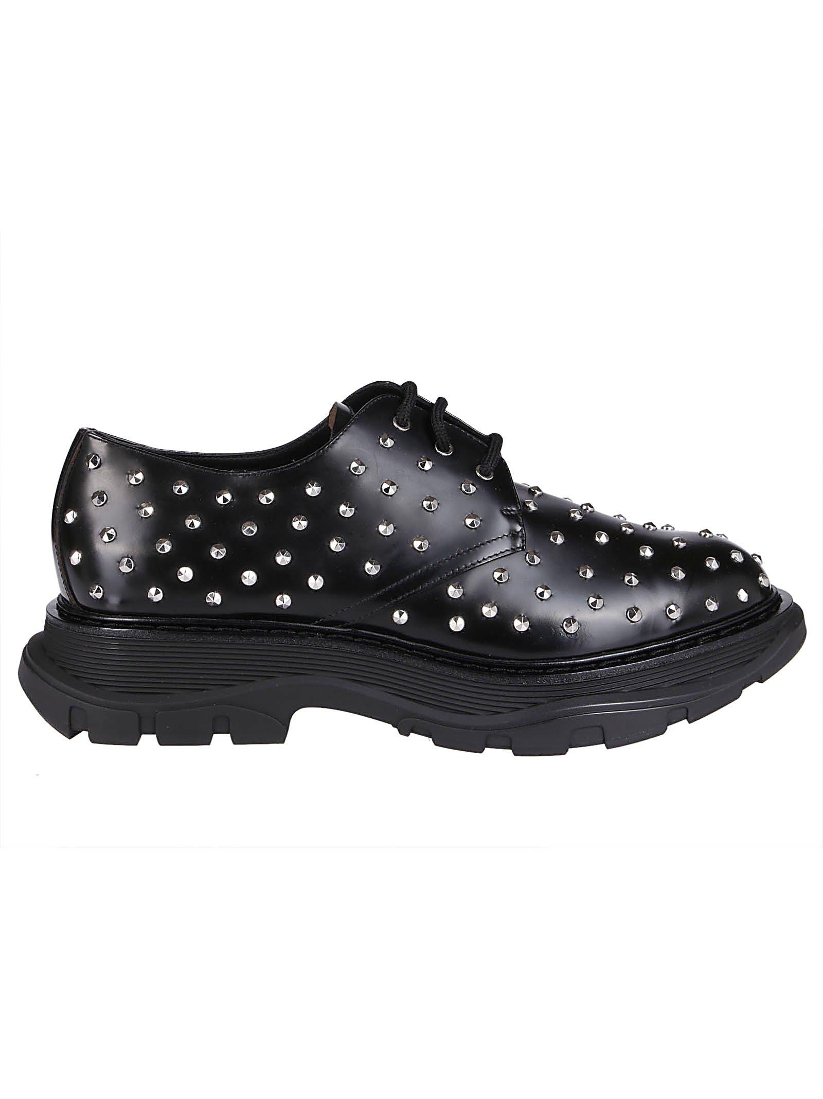black alexander mcqueen with studs