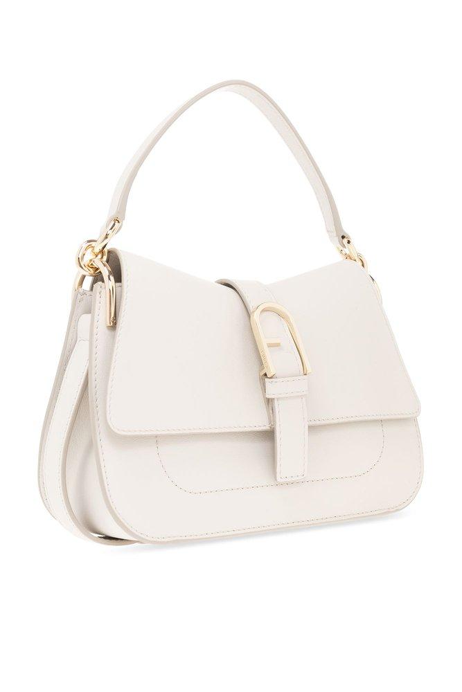 Furla Flow Mini Top Handle Bag in White | Lyst