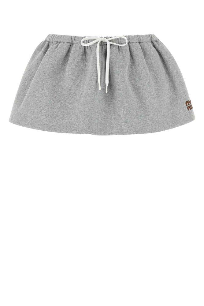 miu-miu-Grey-Drawstring-Mini-