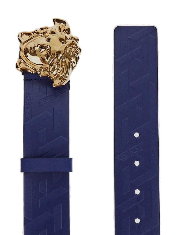 Versace Medusa Buckle Belt in Blue for Men