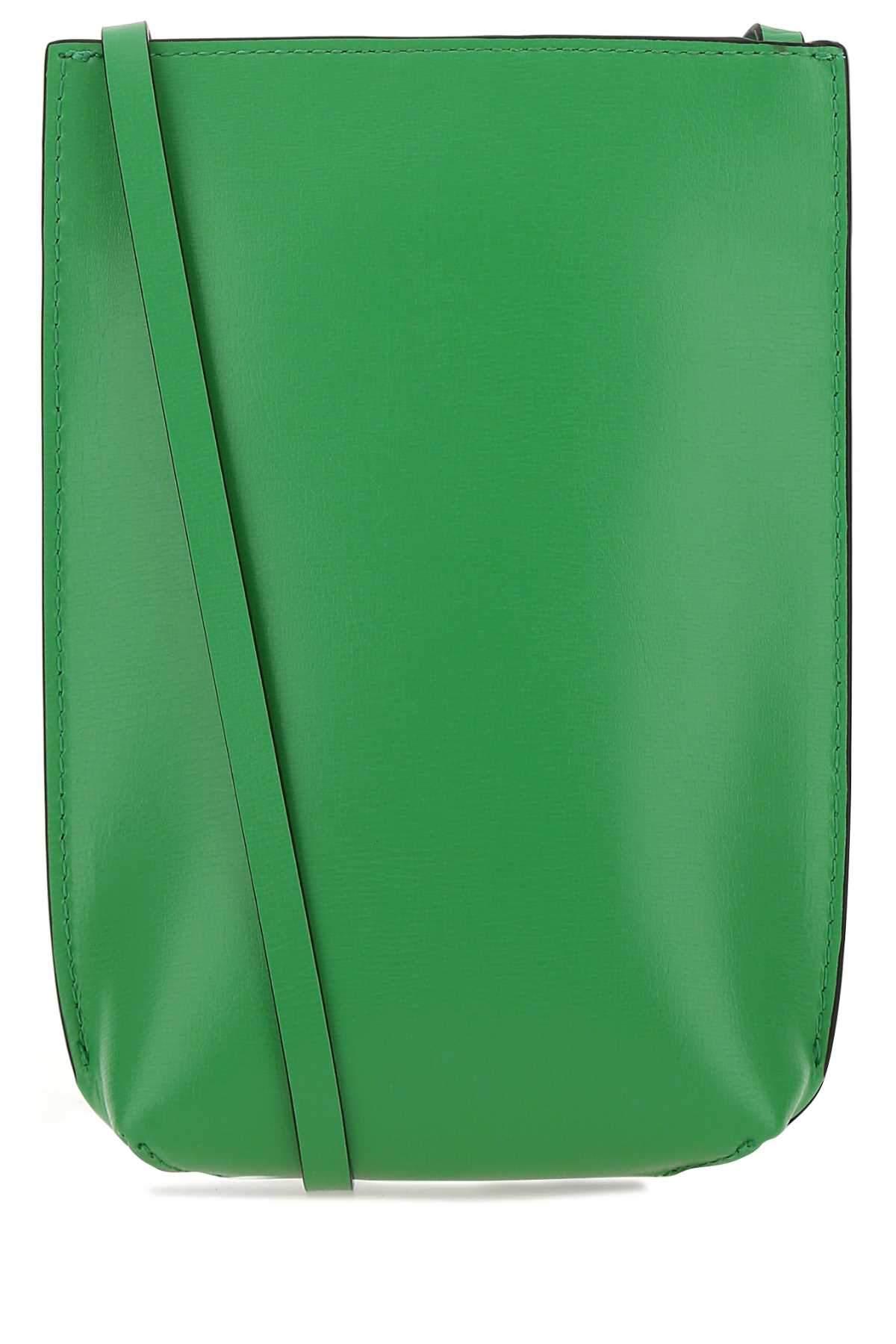Ganni Logo Embossed Mini Crossbody Bag in Green | Lyst
