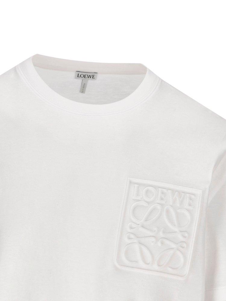 Anagram Cotton Jersey T Shirt in White - Loewe