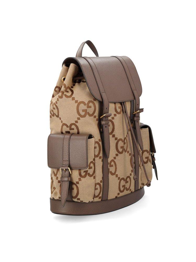 Gucci Jumbo GG Backpack - Brown