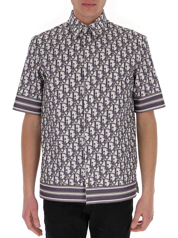 Dior Oblique Short Sleeve Shirt for Men