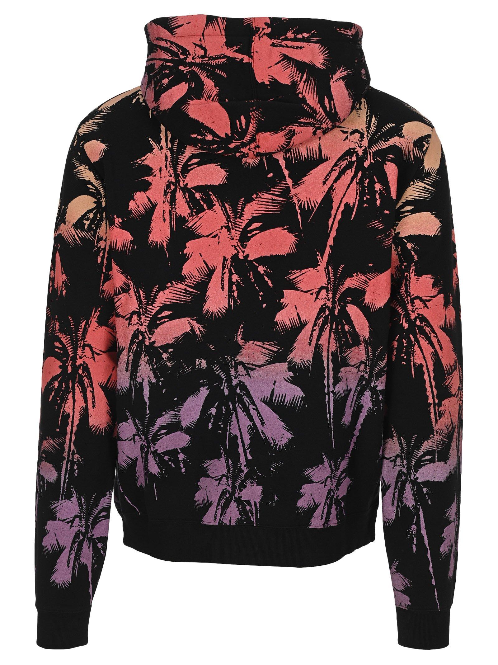 Saint laurent palm tree hoodie hot sale