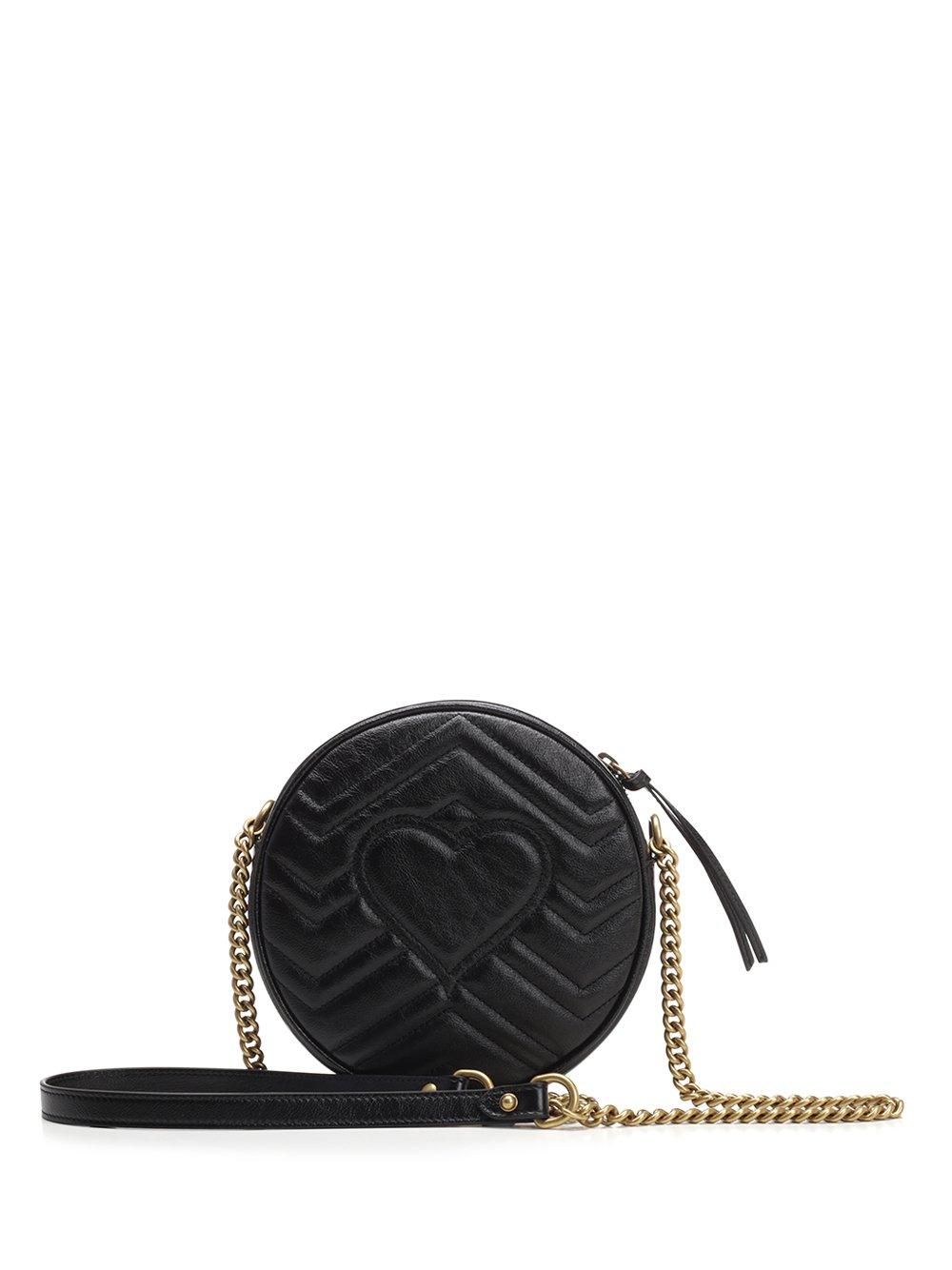 gucci black round bag