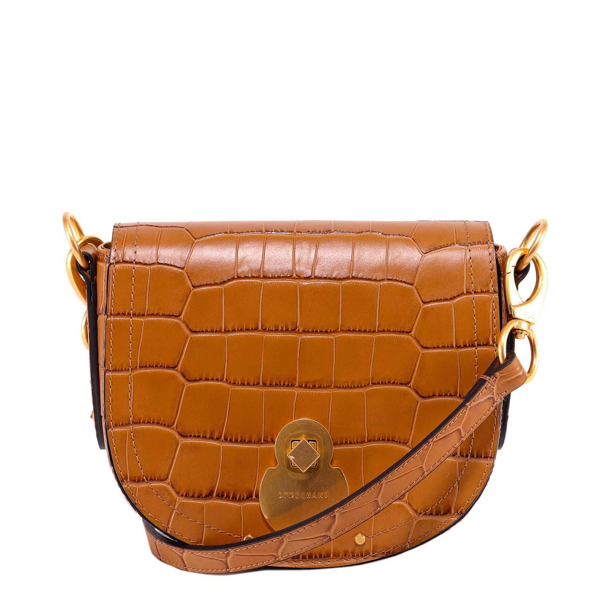 Longchamp Leather Cavalcade Crossbody Bag in Brown Lyst