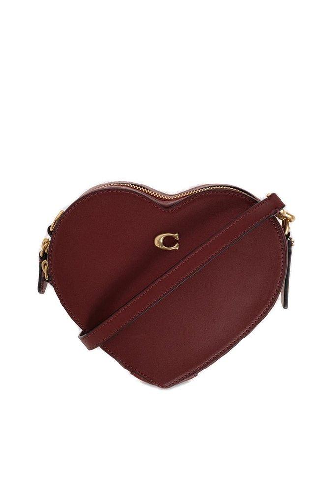 COACH 'heart' Shoulder Bag in Red | Lyst