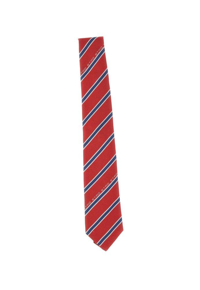 ETRO logo-print Silk Tie - Farfetch