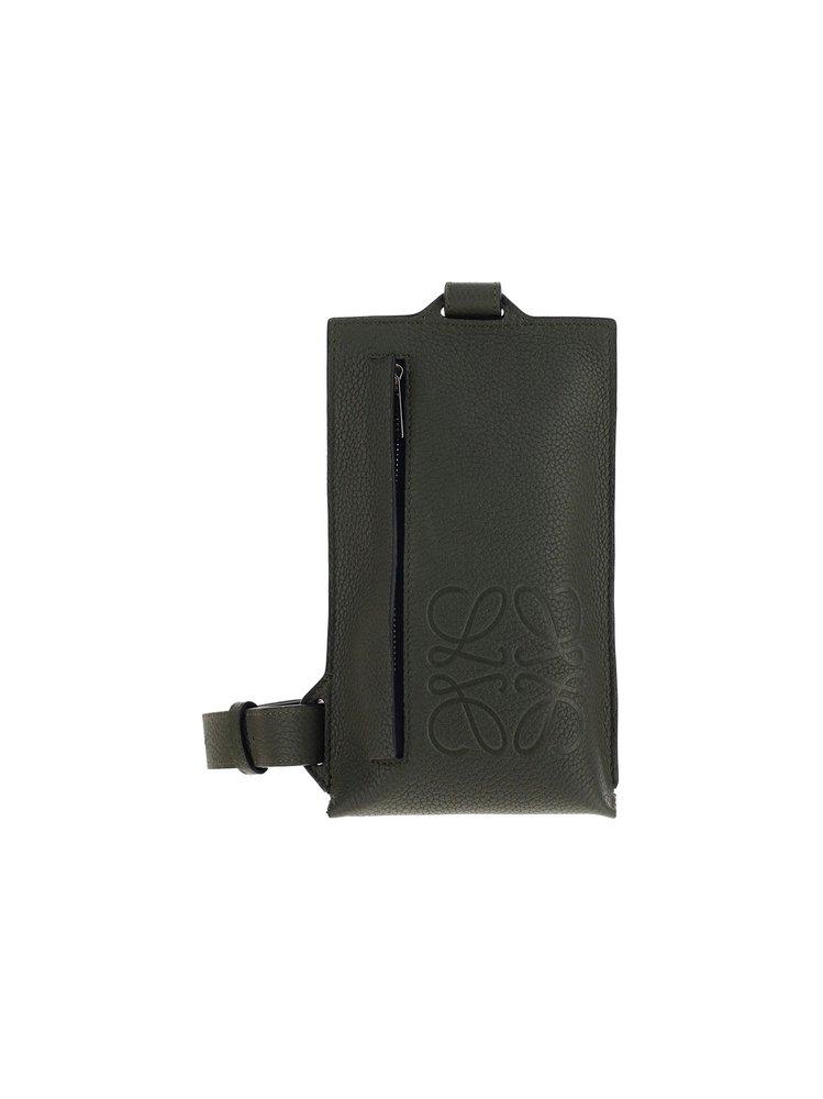 Loewe Leather Mini Vertical Pocket Crossbody