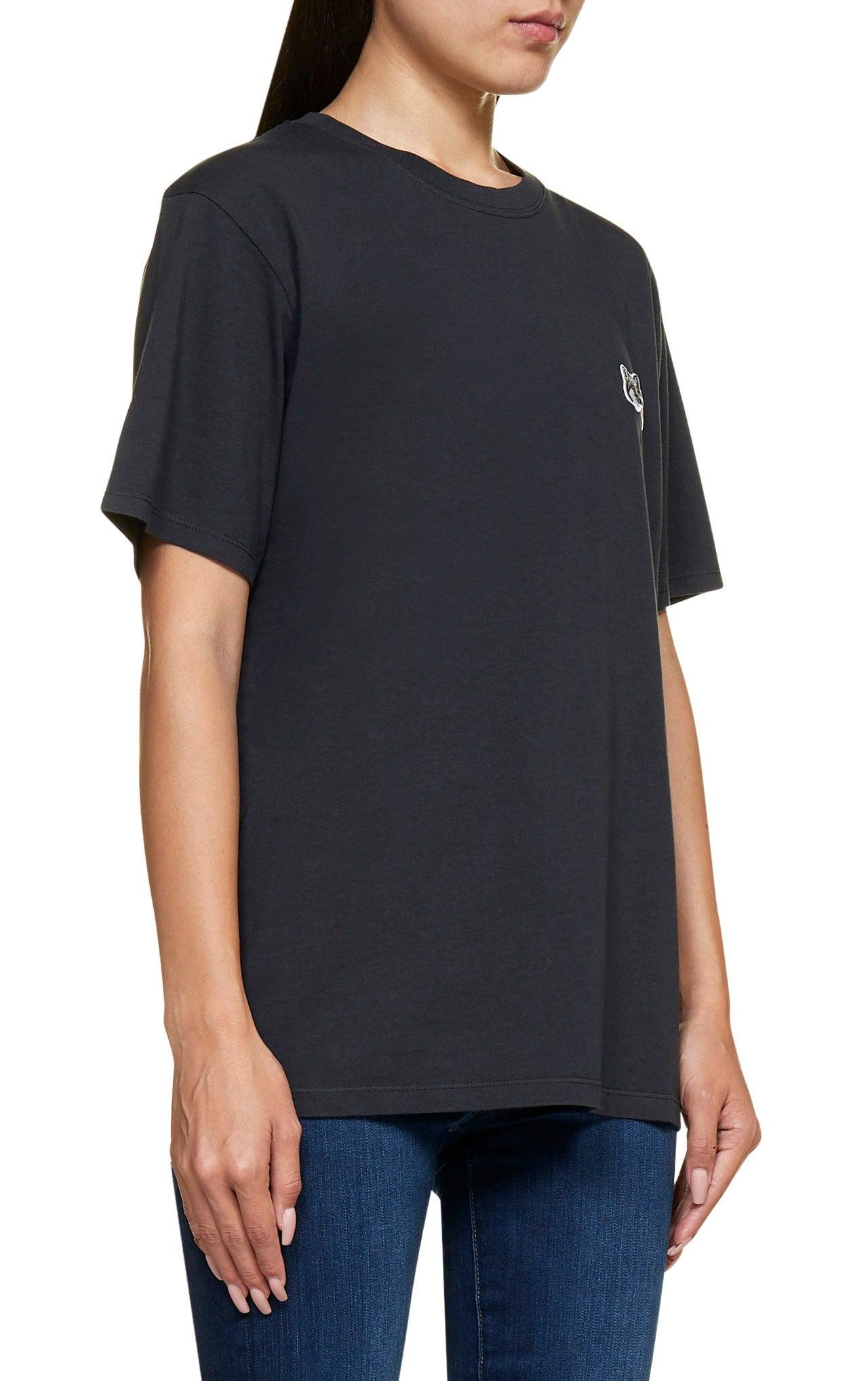 maison kitsuné double fox head patch tee