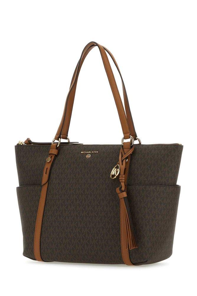 Michael Kors Sullivan Large Top Zip Tote Luggage One Size : Clothing, Shoes  & Jewelry 