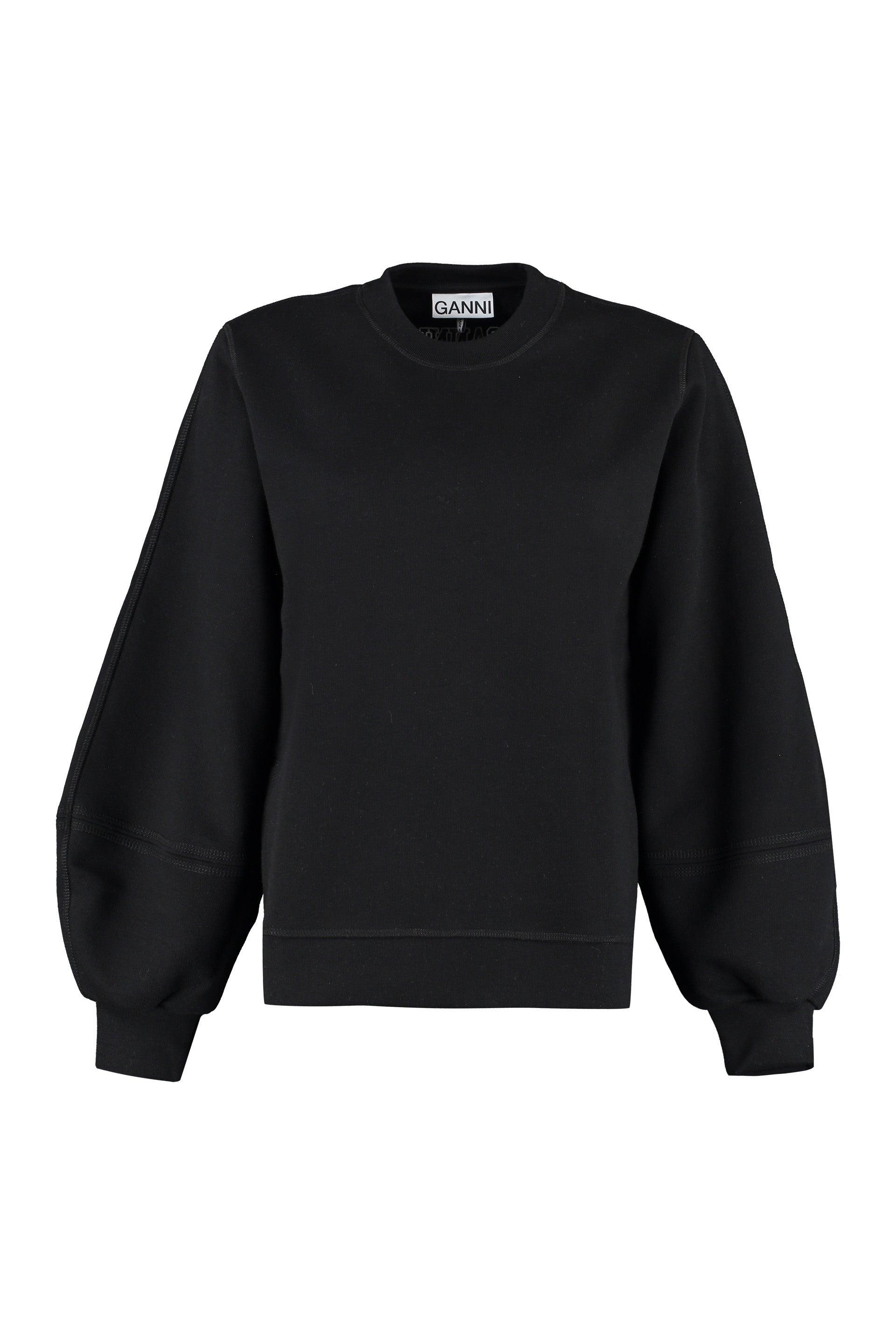 ganni black sweatshirt