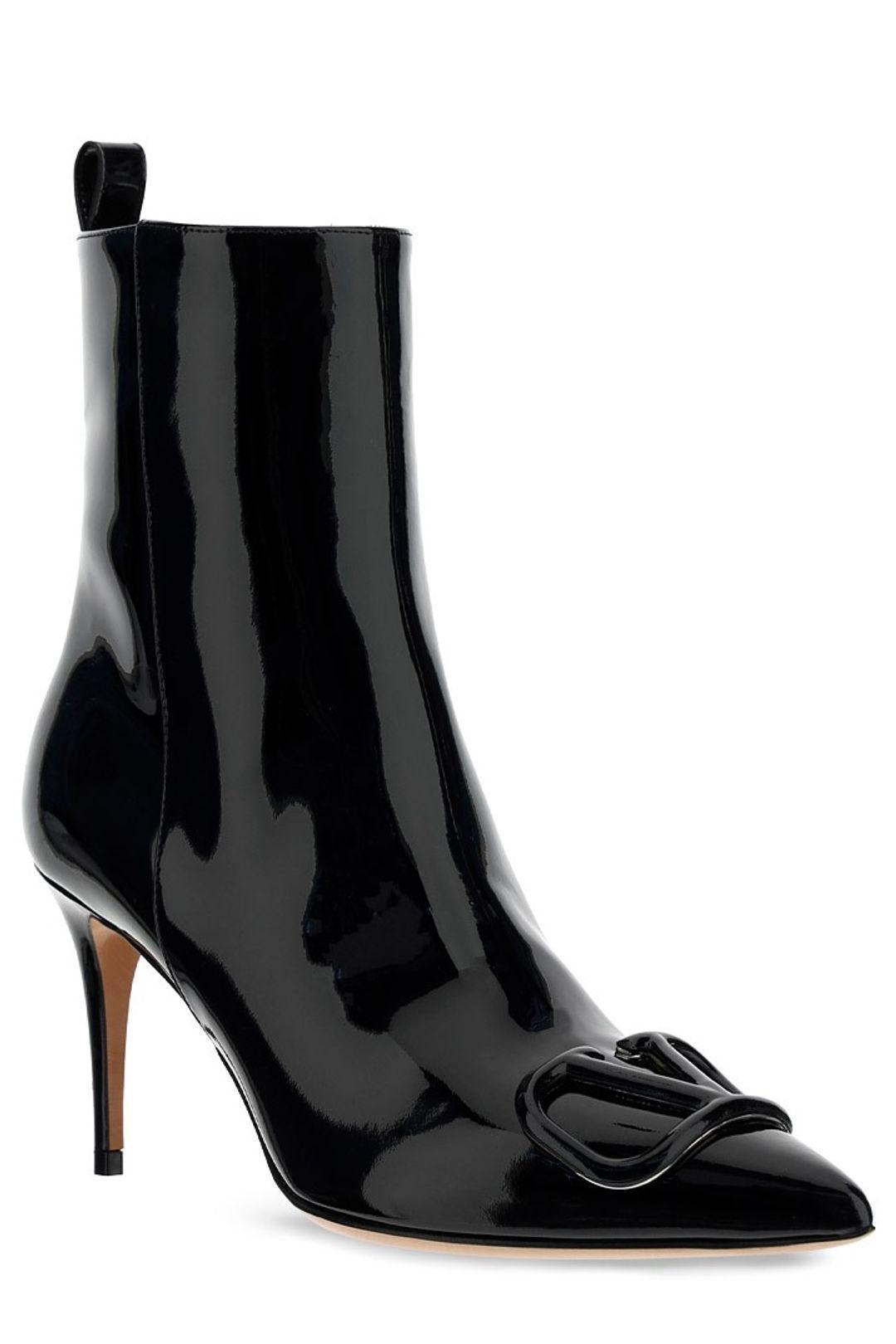 Details about  / NEW Valentino garavani vlogo patent ankle boots UW2S0Y76TMK Nero AUTHENTIC NWT