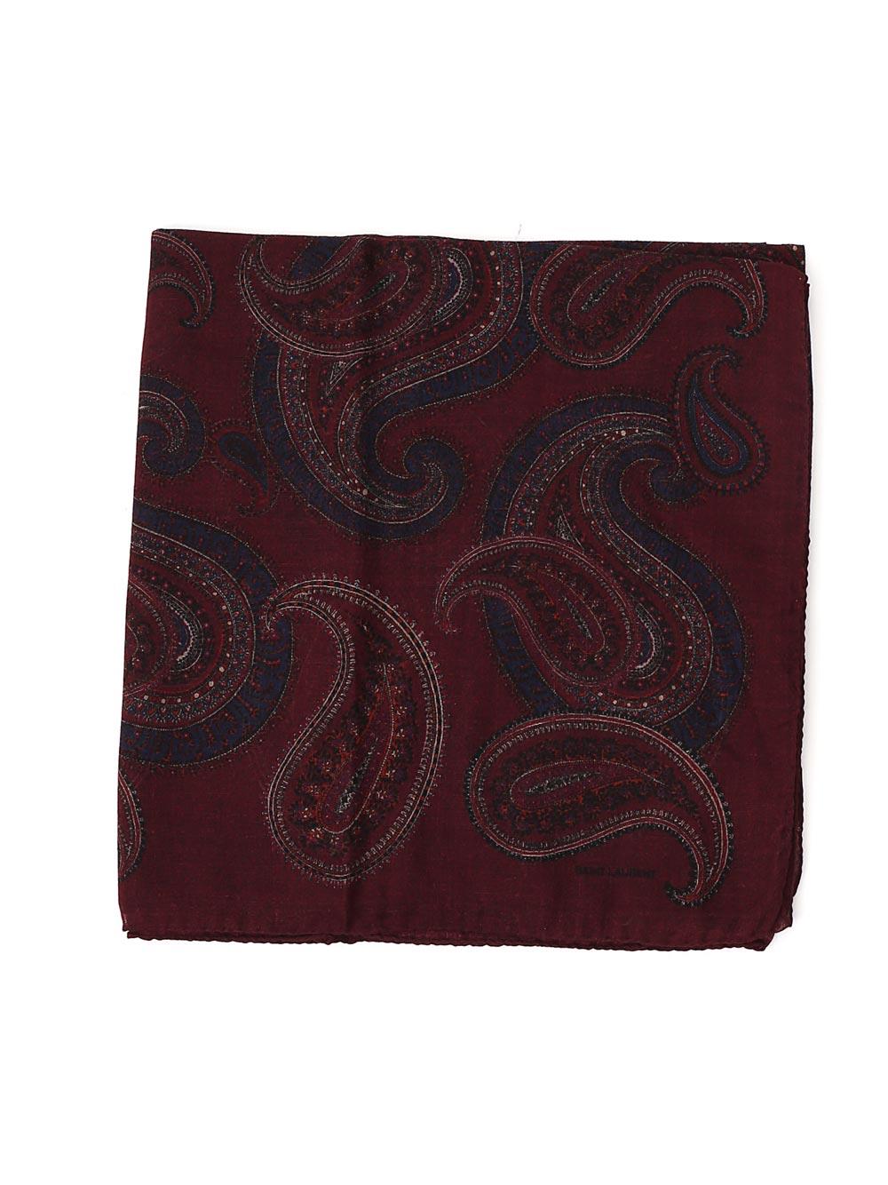 saint laurent paisley scarf
