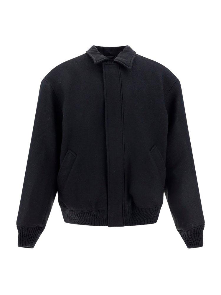 Acne Studios Collared Zipup Bomber Jacket in Blue for Men Lyst